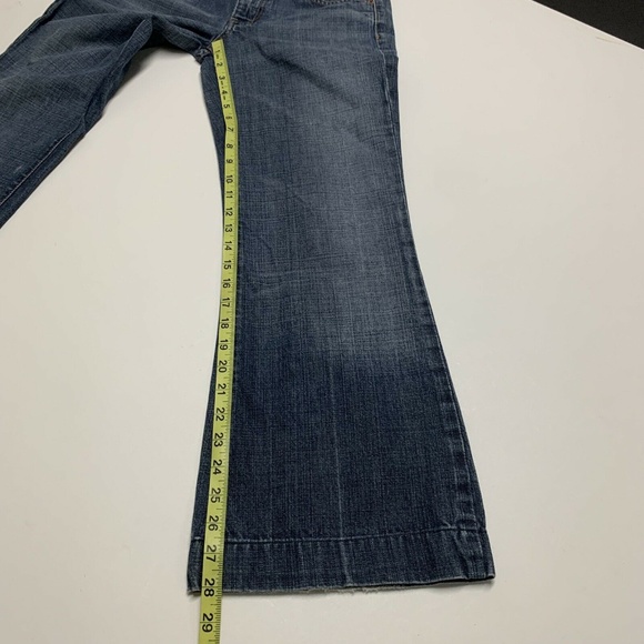 7 Seven For All Mankind Dojo Wide Leg Flare Jeans - Picture 8 of 8